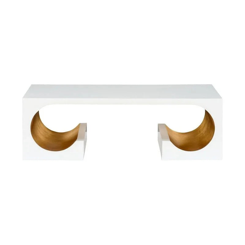 Equinox White Rectangular Cocktail Table - LOOMLAN - Chelsea House - Coffee Tables