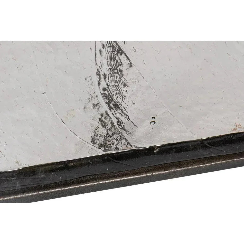 Erik Forged Iron Grey Square Side Table - LOOMLAN - Side Tables