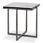 Erik Forged Iron Grey Square Side Table - LOOMLAN - Side Tables