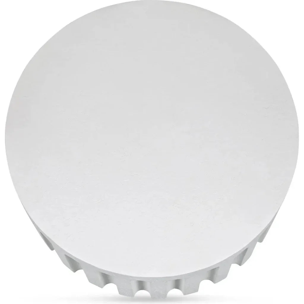 Eris White Concrete Outdoor Round Coffee Table-Outdoor Coffee Tables-Moe's Home-LOOMLAN