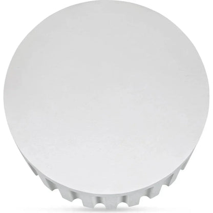Eris White Concrete Outdoor Round Coffee Table-Outdoor Coffee Tables-Moe's Home-LOOMLAN