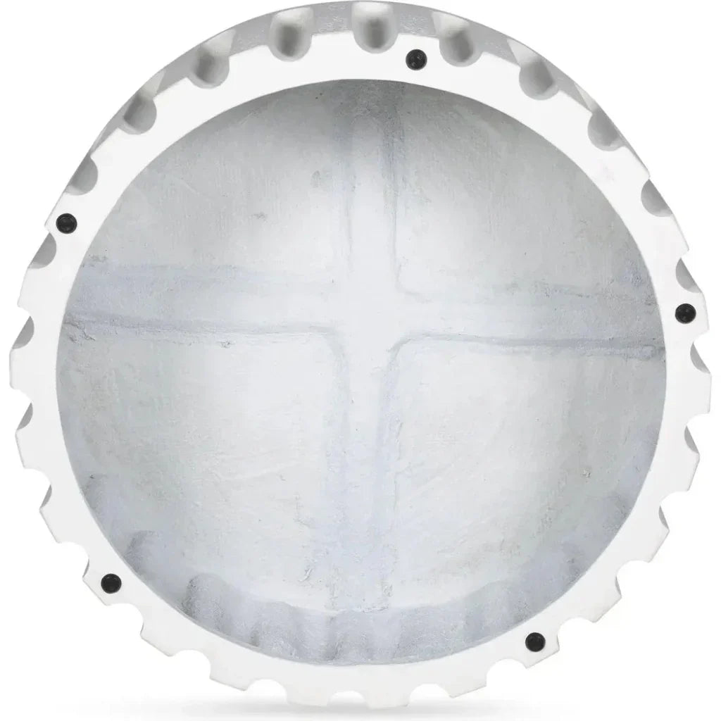 Eris White Concrete Outdoor Round Coffee Table-Outdoor Coffee Tables-Moe's Home-LOOMLAN