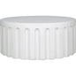 Eris White Concrete Outdoor Round Coffee Table-Outdoor Coffee Tables-Moe's Home-LOOMLAN