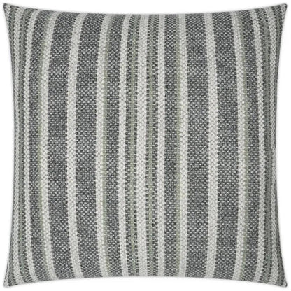 Ernest Graphite Stripes Grey Large Throw Pillow Insert - LOOMLAN - D.V. Kap - Throw Pillows