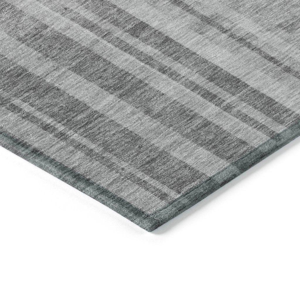 Esmara Gray Washable Indoor-Outdoor Rug-Outdoor Rugs-LOOMLAN Rugs-LOOMLAN