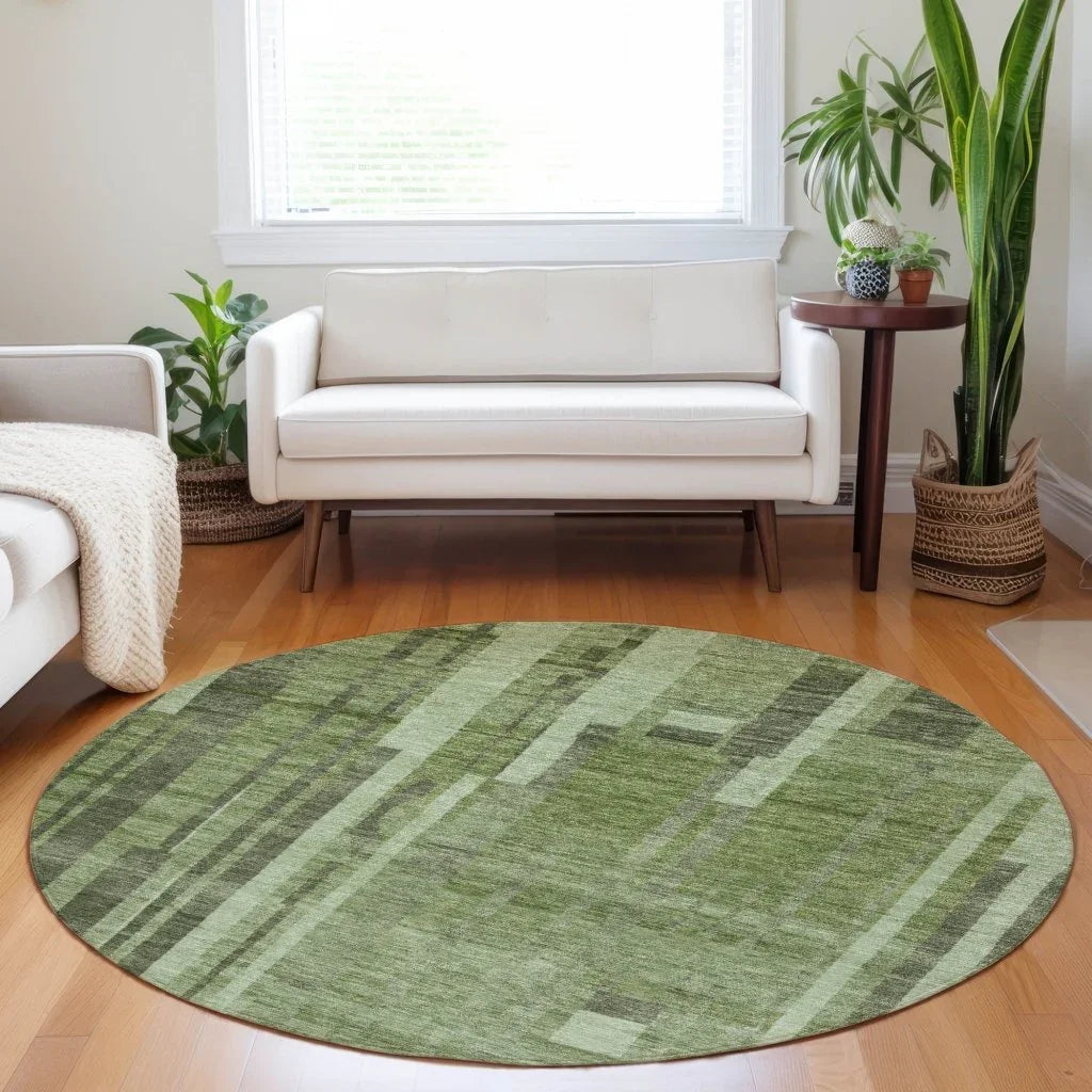 Esmara Green Washable Indoor-Outdoor Rug-Outdoor Rugs-LOOMLAN Rugs-LOOMLAN