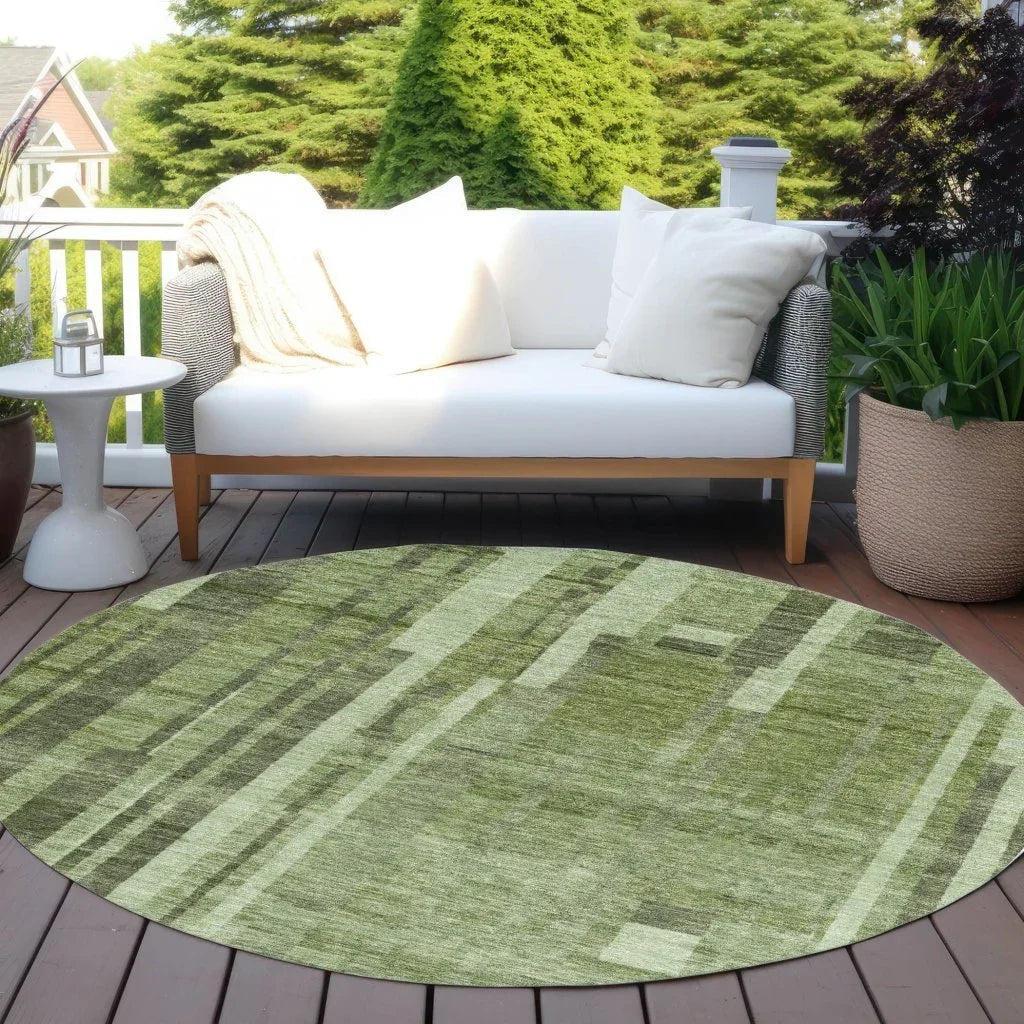 Esmara Green Washable Indoor-Outdoor Rug-Outdoor Rugs-LOOMLAN Rugs-LOOMLAN