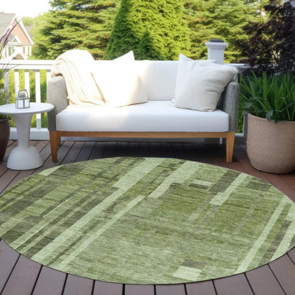 Esmara Green Washable Indoor-Outdoor Rug-Outdoor Rugs-LOOMLAN Rugs-LOOMLAN