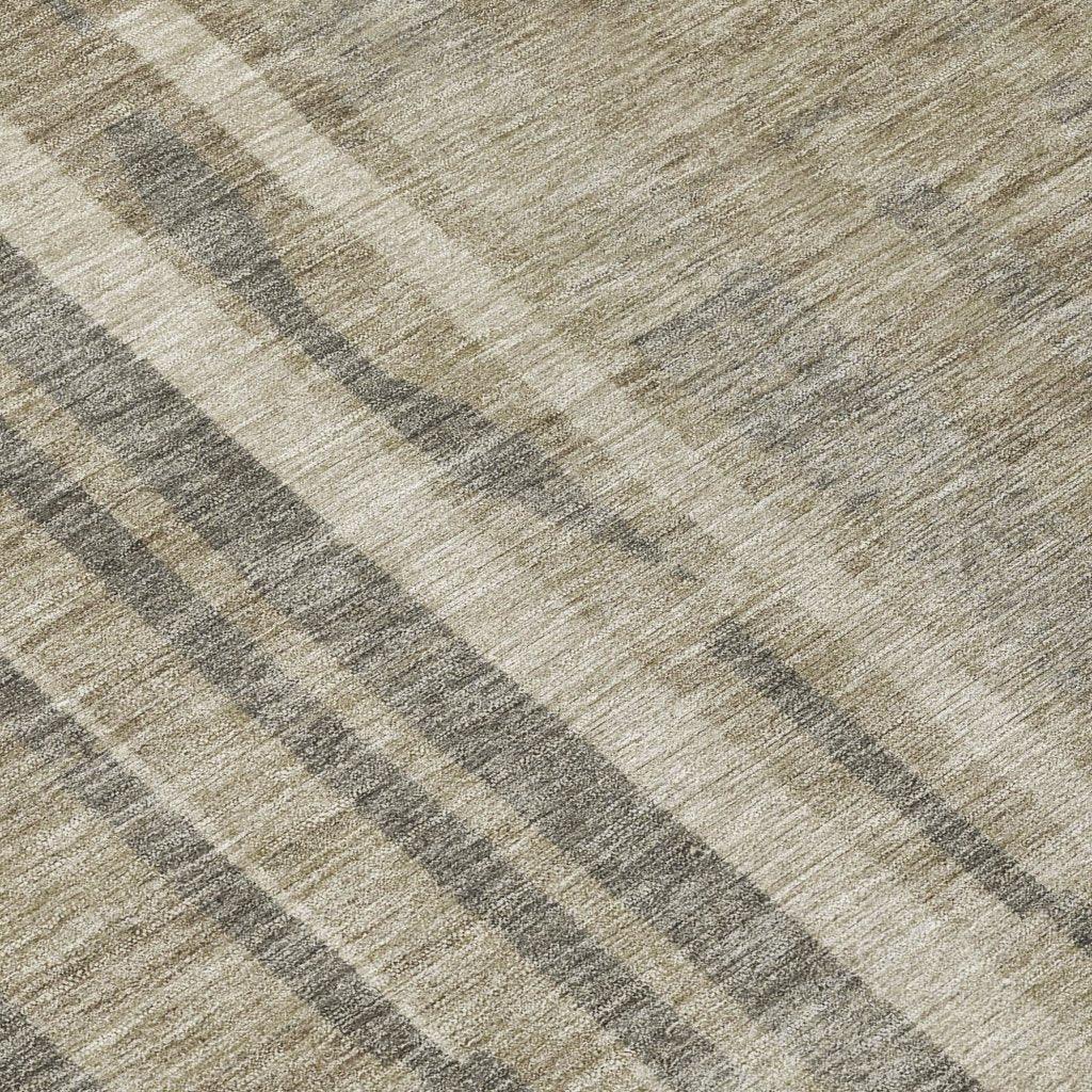 Esmara Taupe Washable Indoor-Outdoor Rug-Outdoor Rugs-LOOMLAN Rugs-LOOMLAN