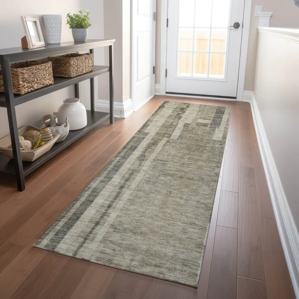Esmara Taupe Washable Indoor-Outdoor Rug-Outdoor Rugs-LOOMLAN Rugs-LOOMLAN