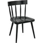 Esme Wood Black Armless Chair - LOOMLAN - Noir - Accent Chairs