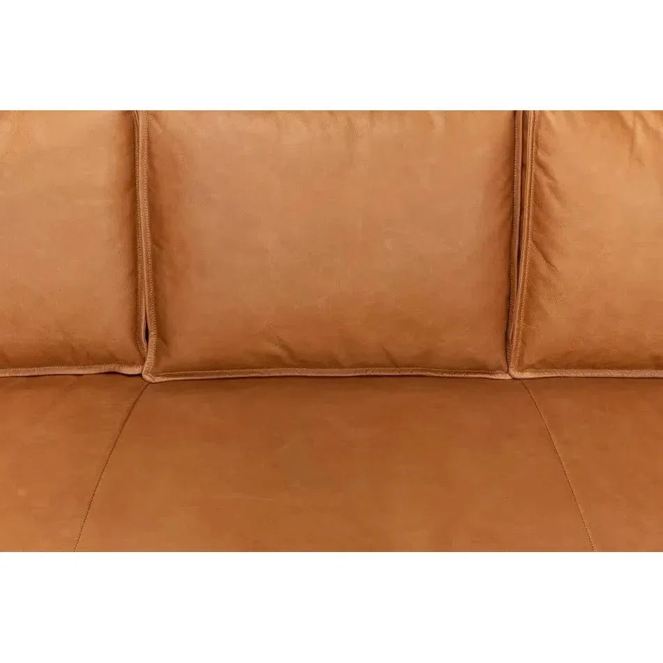 Esprit Leather Sofa Mid - Century Modern - LOOMLAN - Sarreid - Sofas & Loveseats