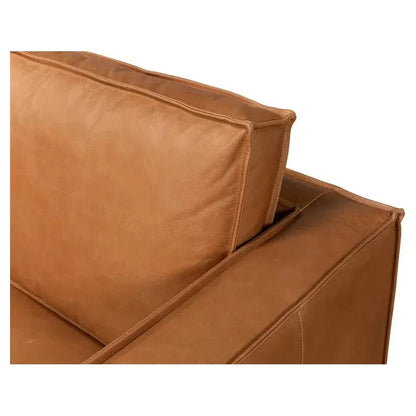 Esprit Leather Sofa Mid - Century Modern - LOOMLAN - Sarreid - Sofas & Loveseats