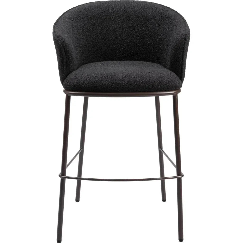 Essen Barstool Black & Bronze - LOOMLAN - Zuo Modern - Bar Stools