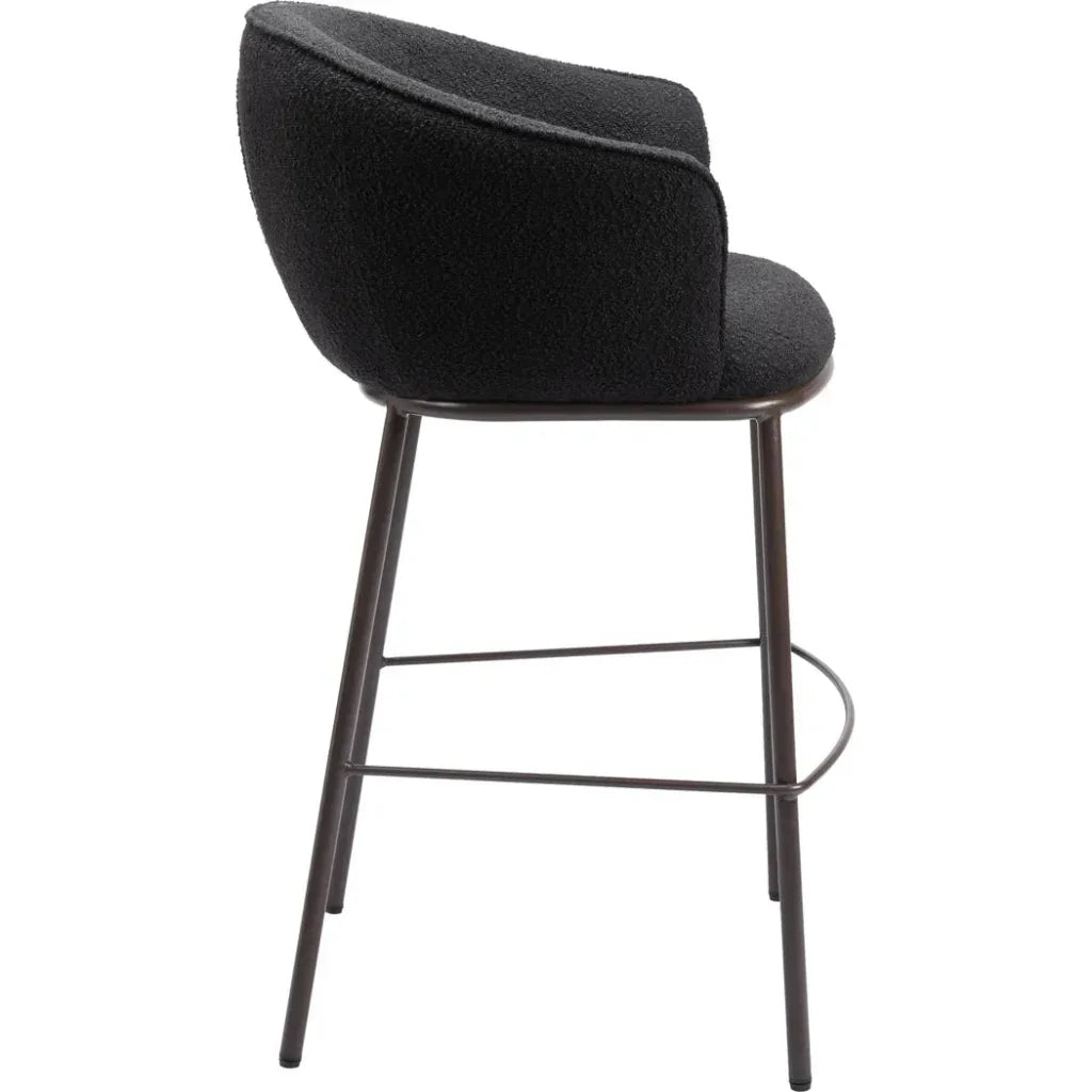 Essen Barstool Black & Bronze - LOOMLAN - Zuo Modern - Bar Stools