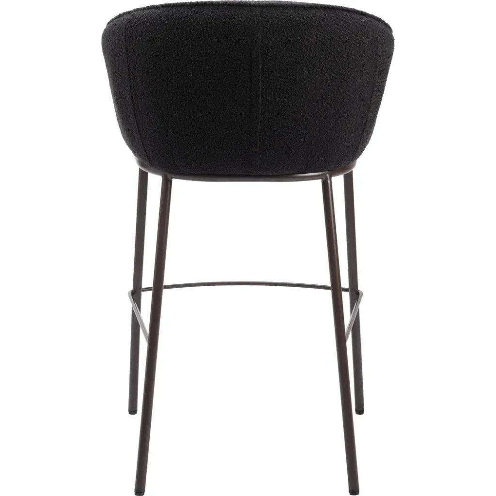 Essen Barstool Black & Bronze - LOOMLAN - Zuo Modern - Bar Stools