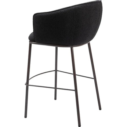 Essen Barstool Black & Bronze - LOOMLAN - Zuo Modern - Bar Stools