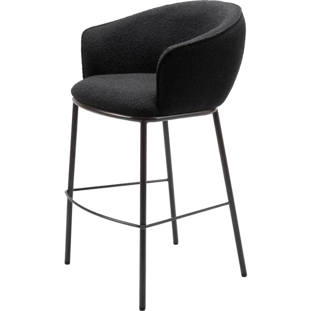Essen Barstool Black & Bronze - LOOMLAN - Zuo Modern - Bar Stools