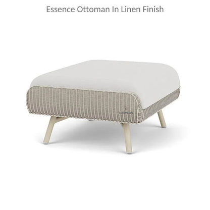 Essence Ottoman All Weather Wicker Furniture-Outdoor Ottomans-Lloyd Flanders-LOOMLAN