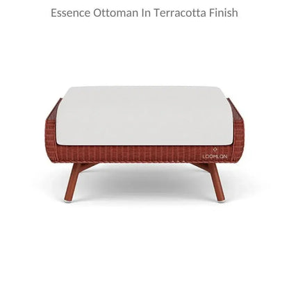 Essence Ottoman All Weather Wicker Furniture-Outdoor Ottomans-Lloyd Flanders-LOOMLAN