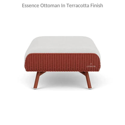 Essence Ottoman All Weather Wicker Furniture-Outdoor Ottomans-Lloyd Flanders-LOOMLAN