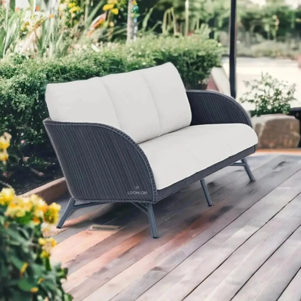 Essence Sofa All Weather Wicker Furniture Made USA - LOOMLAN - Lloyd Flanders - Outdoor Sofas & Loveseats