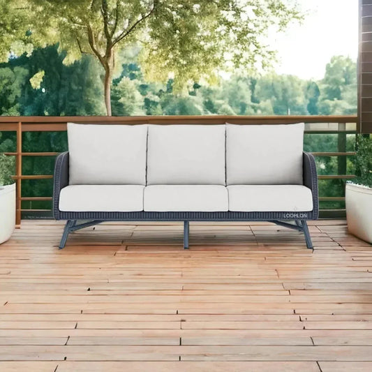 Essence Sofa All Weather Wicker Furniture Made USA - LOOMLAN - Lloyd Flanders - Outdoor Sofas & Loveseats