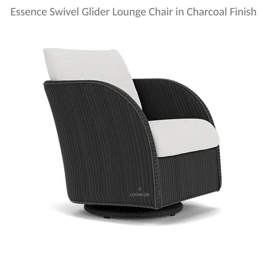 Essence Swivel Glider Lounge Chair Wicker Furniture-Outdoor Lounge Chairs-Lloyd Flanders-LOOMLAN
