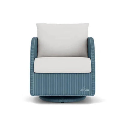 Essence Swivel Glider Lounge Chair Wicker Furniture-Outdoor Lounge Chairs-Lloyd Flanders-LOOMLAN