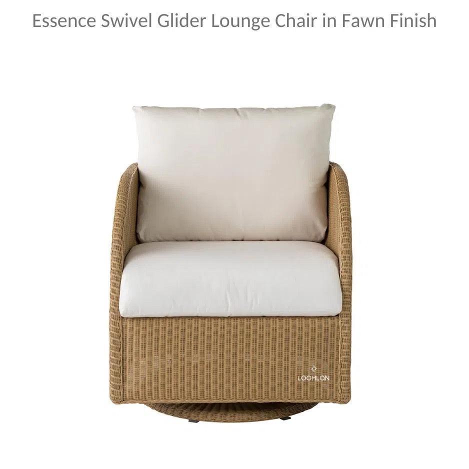 Essence Swivel Glider Lounge Chair Wicker Furniture-Outdoor Lounge Chairs-Lloyd Flanders-LOOMLAN