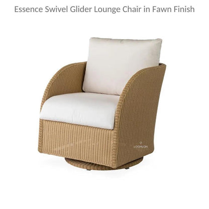 Essence Swivel Glider Lounge Chair Wicker Furniture-Outdoor Lounge Chairs-Lloyd Flanders-LOOMLAN