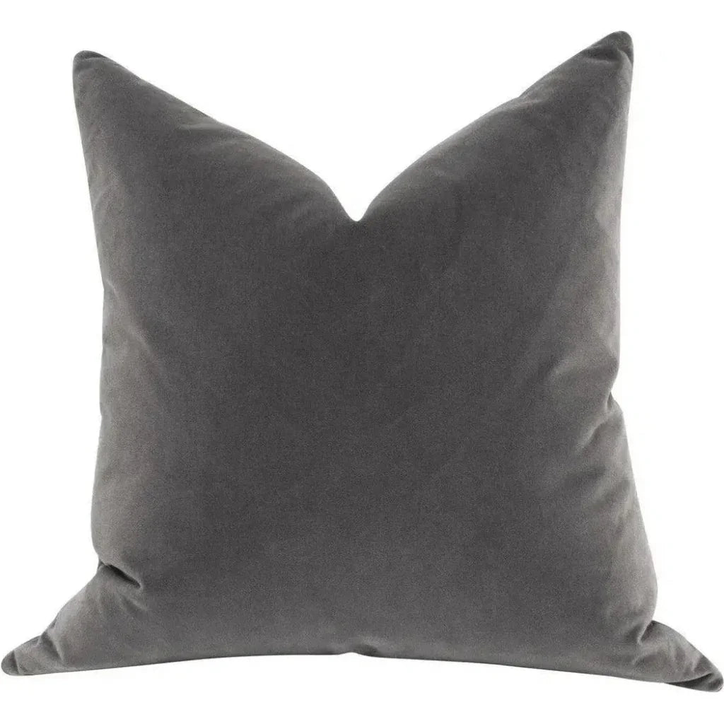 Essential Dove Velvet Throw Pillow Insert - 2PC - LOOMLAN - Essentials For Living - Throw Pillows