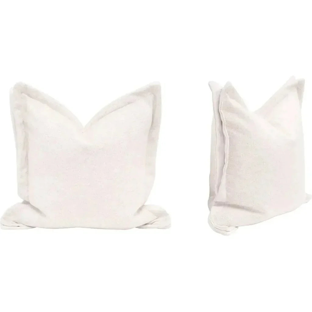 Essential White Stain Resistant Throw Pillow - 2PC - LOOMLAN - Essentials For Living - Throw Pillows