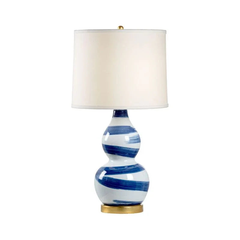 Essex Hand - Painted Double Gourd Design Table Lamp - LOOMLAN - Chelsea House - Table Lamps