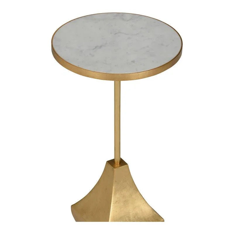Essex Marble Top Round Drinks Table - LOOMLAN - Chelsea House - Side Tables
