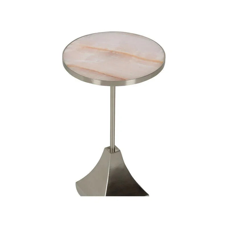 Essex Marble Top Round Drinks Table - LOOMLAN - Chelsea House - Side Tables