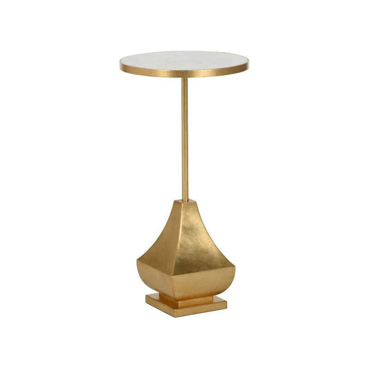 Essex Marble Top Round Drinks Table - LOOMLAN - Chelsea House - Side Tables