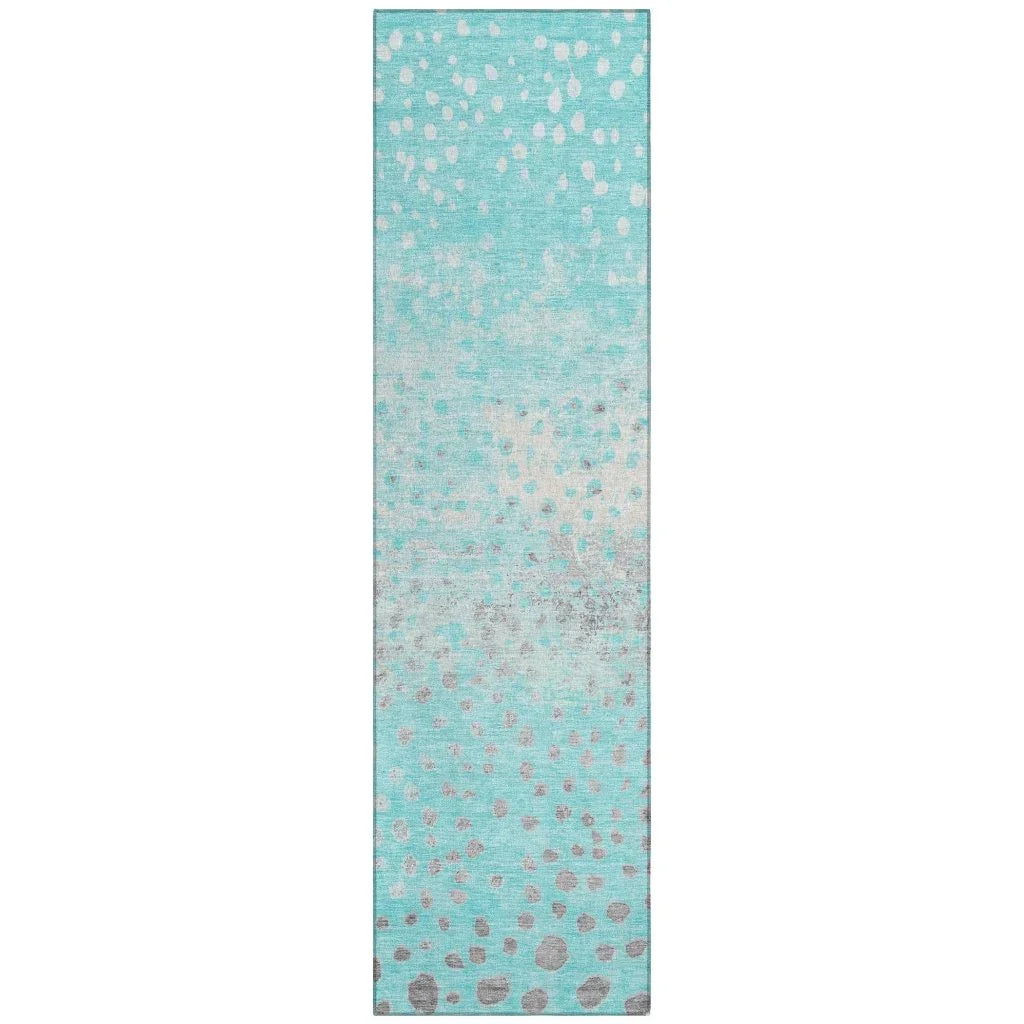 Estara Teal Washable Indoor - Outdoor Rug - LOOMLAN - LOOMLAN Rugs - Outdoor Rugs