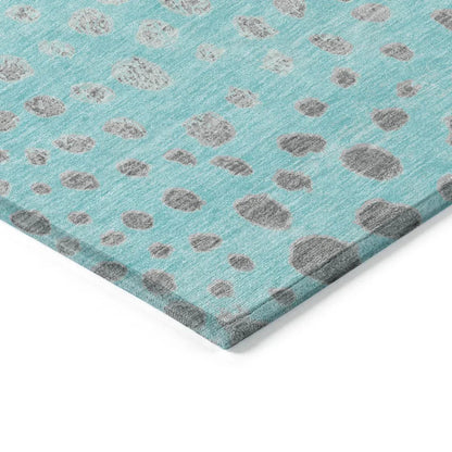 Estara Teal Washable Indoor - Outdoor Rug - LOOMLAN - LOOMLAN Rugs - Outdoor Rugs