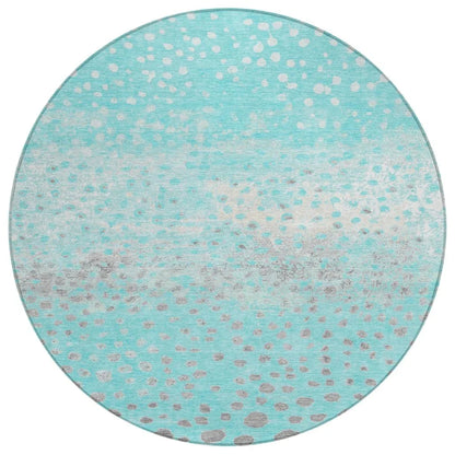 Estara Teal Washable Indoor - Outdoor Rug - LOOMLAN - LOOMLAN Rugs - Outdoor Rugs