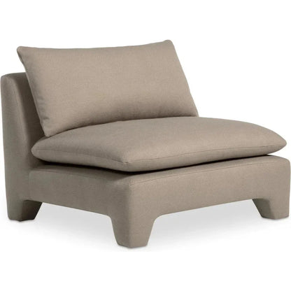 Estelle Performance Fabric Armless Lounge Chair-Lounge Chairs-Moe's Home-LOOMLAN