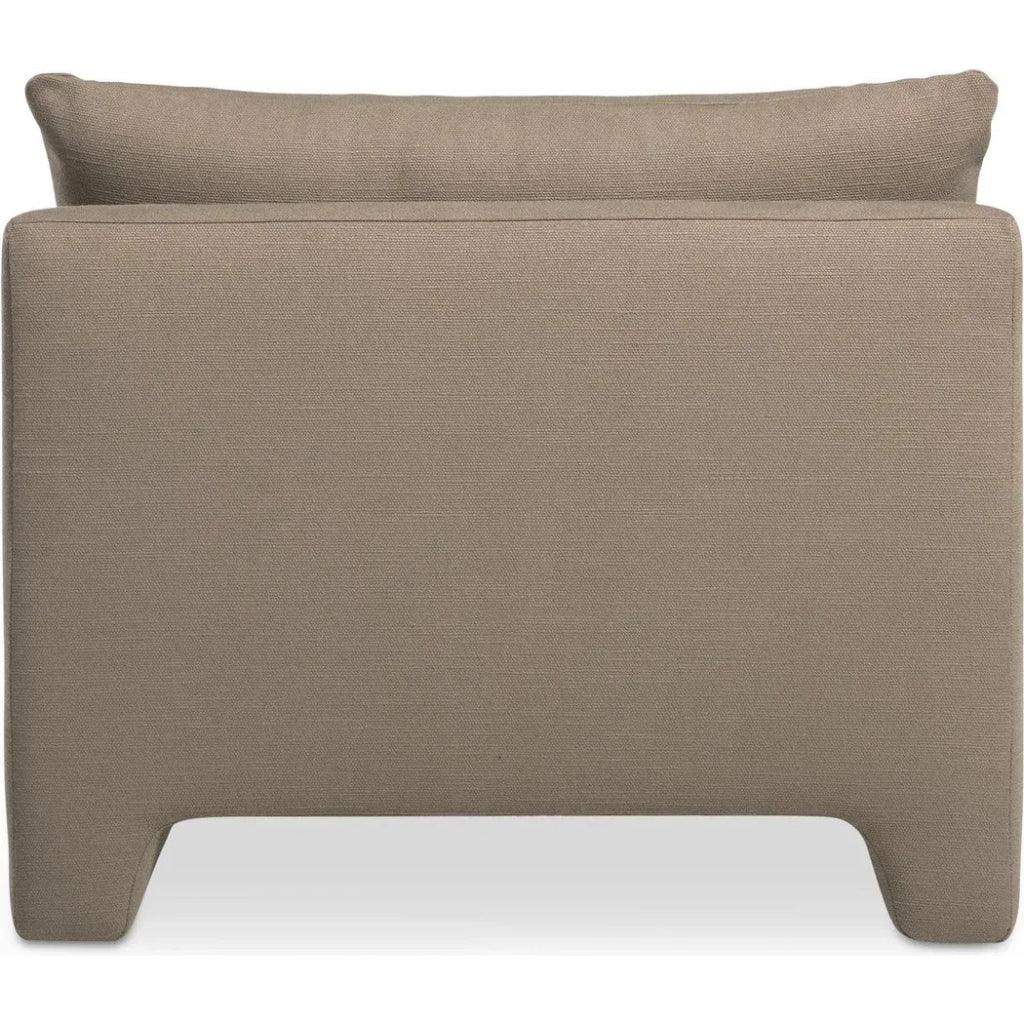 Estelle Performance Fabric Armless Lounge Chair-Lounge Chairs-Moe's Home-LOOMLAN