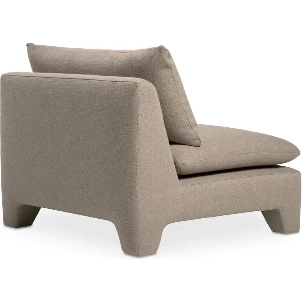 Estelle Performance Fabric Armless Lounge Chair-Lounge Chairs-Moe's Home-LOOMLAN