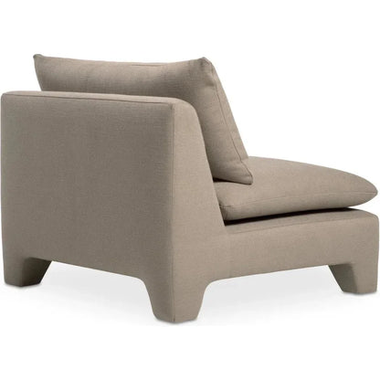 Estelle Performance Fabric Armless Lounge Chair-Lounge Chairs-Moe's Home-LOOMLAN