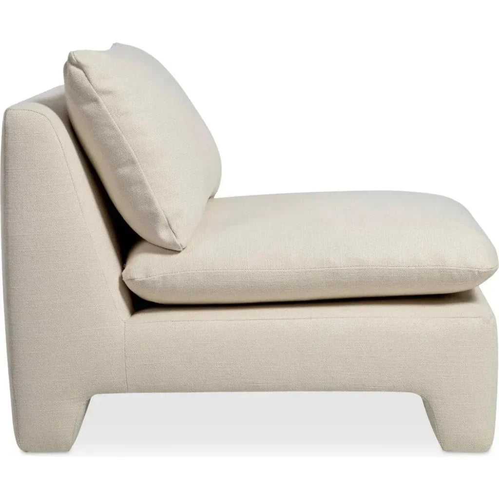 Estelle Performance Fabric Armless Lounge Chair-Lounge Chairs-Moe's Home-LOOMLAN