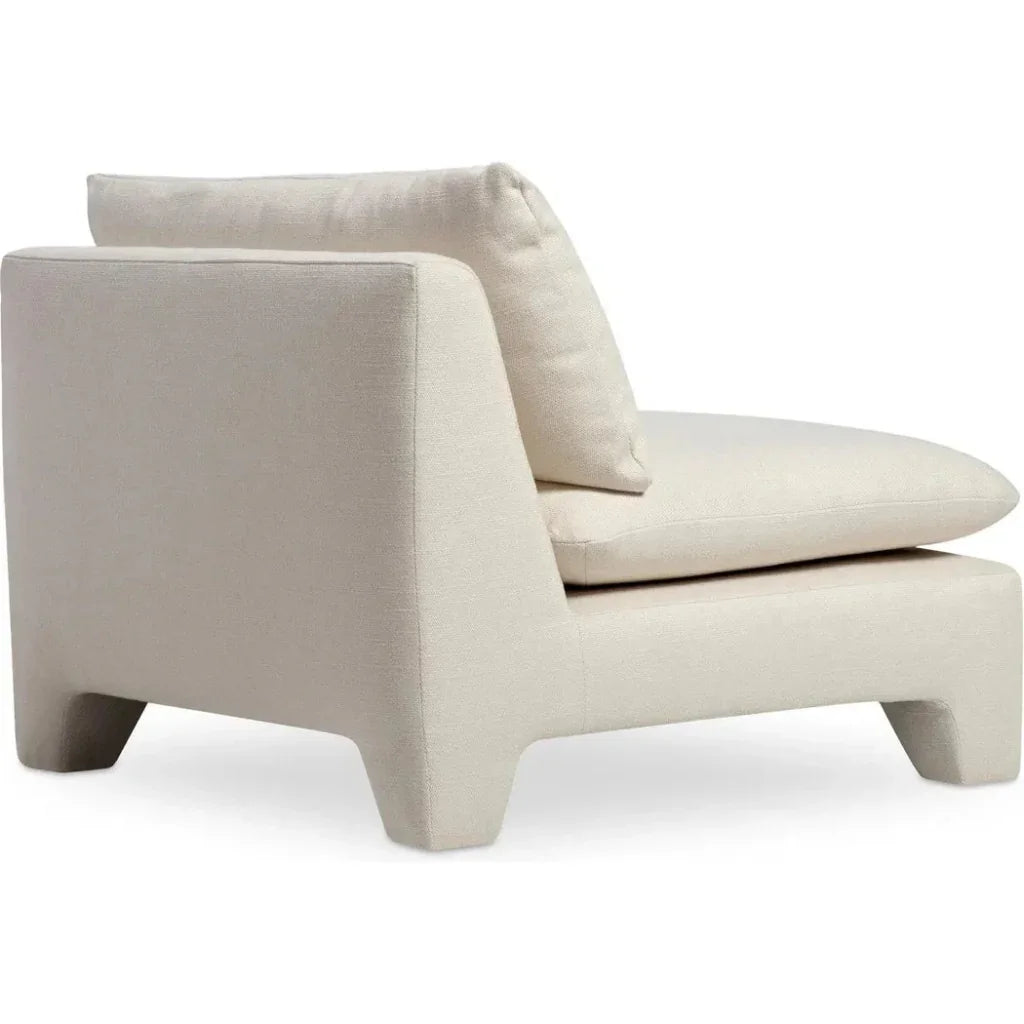 Estelle Performance Fabric Armless Lounge Chair-Lounge Chairs-Moe's Home-LOOMLAN