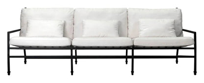 Eterna Black Sand Matte Comfort Patio 3 - Seat Sofa - LOOMLAN - Seasonal Living - Outdoor Sofas & Loveseats