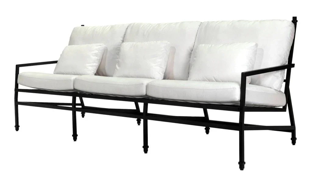 Eterna Black Sand Matte Comfort Patio 3 - Seat Sofa - LOOMLAN - Seasonal Living - Outdoor Sofas & Loveseats