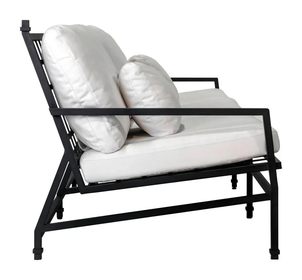 Eterna Black Sand Matte Comfort Patio 3 - Seat Sofa - LOOMLAN - Seasonal Living - Outdoor Sofas & Loveseats