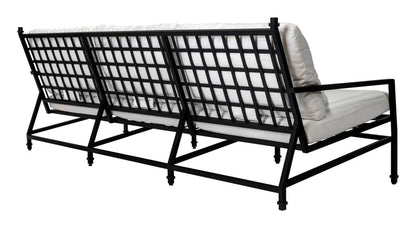 Eterna Black Sand Matte Comfort Patio 3 - Seat Sofa - LOOMLAN - Seasonal Living - Outdoor Sofas & Loveseats